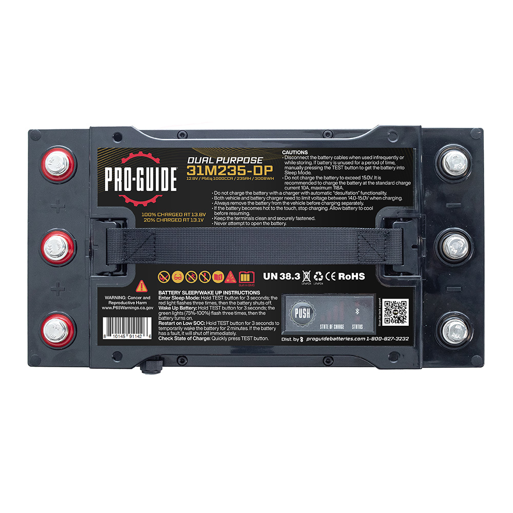 PRO-GUIDE ALPHA 12V 235AH GROUP 31 TALL LITHIUM BATTERY - Image 4