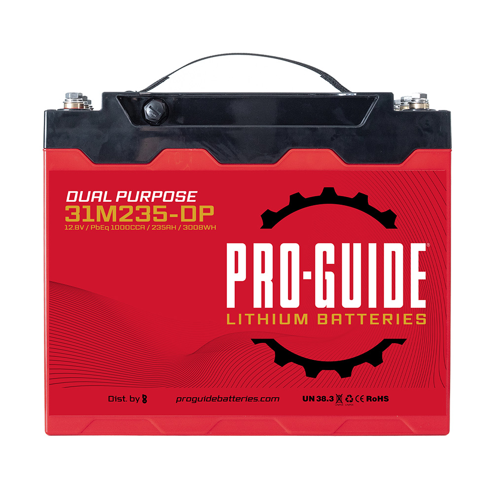 PRO-GUIDE ALPHA 12V 235AH GROUP 31 TALL LITHIUM BATTERY