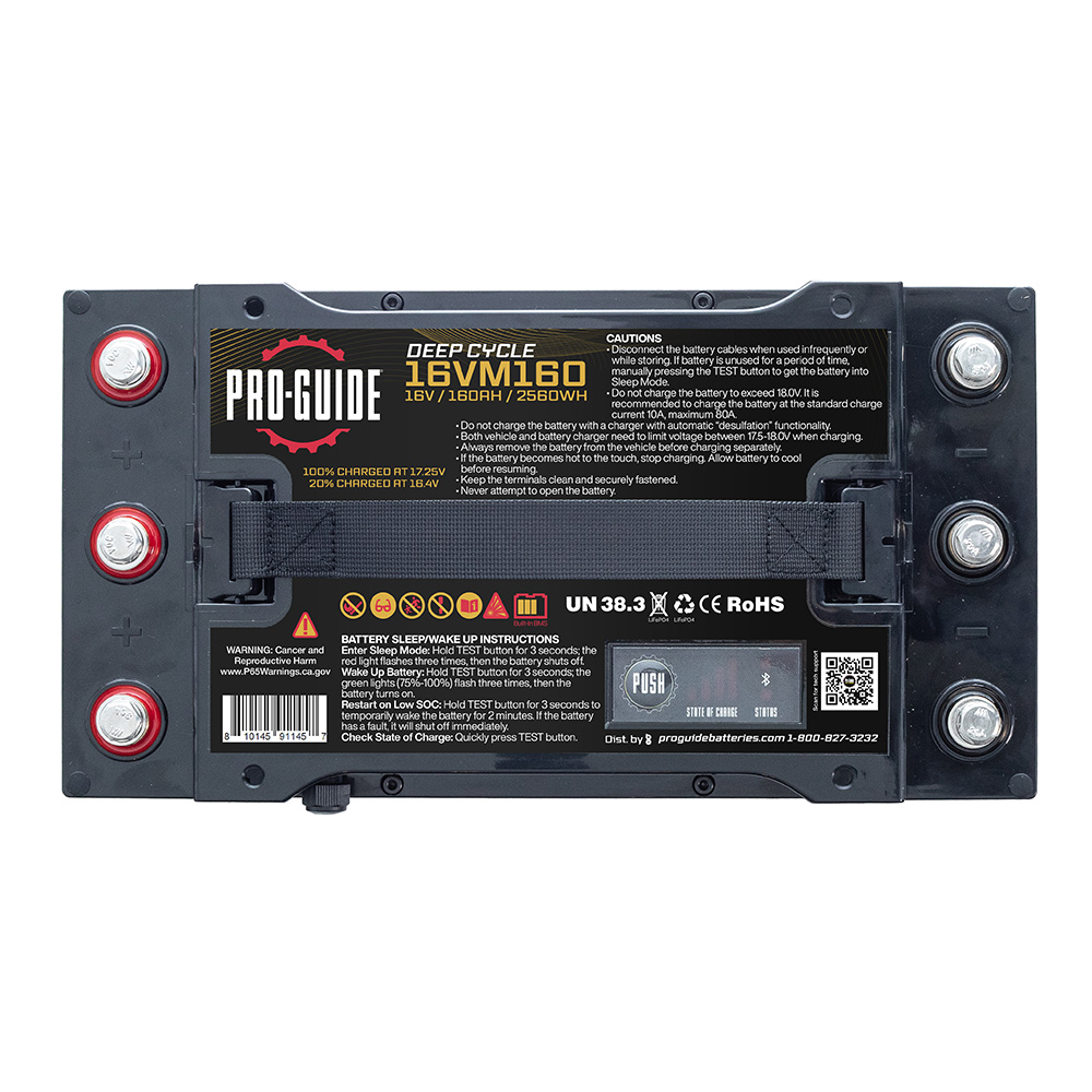 PRO-GUIDE ALPHA 16V 160AH GROUP 31 TALL LITHIUM BATTERY - Image 4