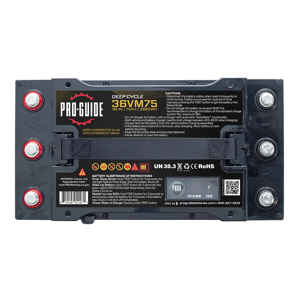 PRO-GUIDE ALPHA 36V 75AH GROUP 31 TALL LITHIUM BATTERY - Image 4