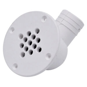 T-H MARINE 90 DEGREE COCKPIT SCUPPER DRAIN -WHITE