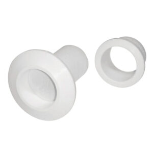 T-H MARINE RECESSED FLAPPER SCUPPER DRAINS WHITE