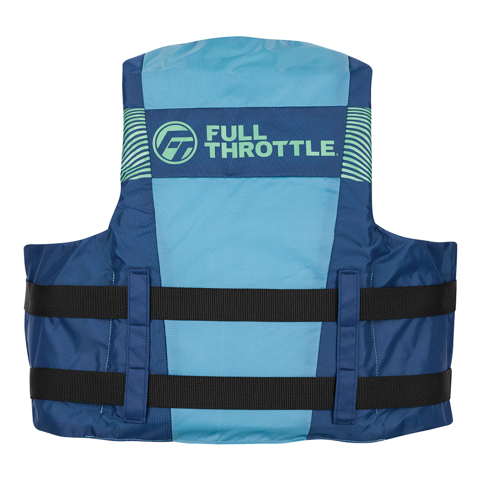 FULL THROTTLE YOUTH NYLON LIFE JACKET - BLUE - Image 2
