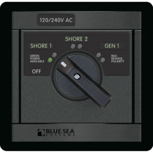 BLUE SEA 1488 360 PANEL 120/240V AC ROTARY 65A OFF +3
