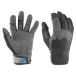 MUSTANG TRACTION CLOSED FINGER GLOVES LARGE GRAY-BLUE