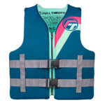 FULL THROTTLE ADULT RAPID DRY LIFE JACKET L/XL - AQUA