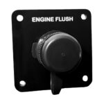 FLUSHMASTER PORT REROUTE,  SINGLE OUTLET, BLACK ACRYLIC