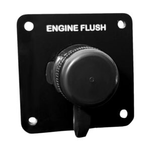FLUSHMASTER PORT REROUTE,  SINGLE OUTLET, BLACK ACRYLIC