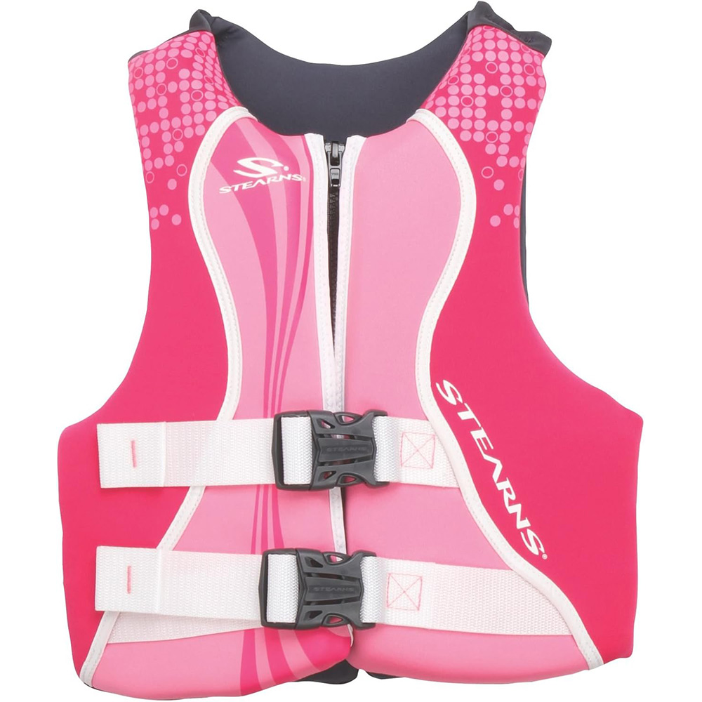 STEARNS YOUTH HYDROPRENE LIFE VEST PINK/HOT PINK