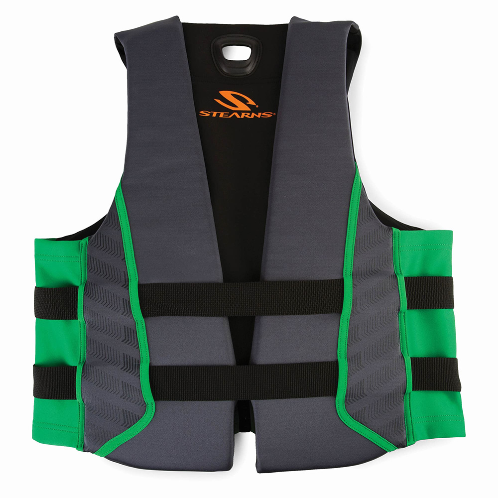 STEARNS ADULT HYDROPRENE GREEN LIFE VEST - MEDIUM - Image 2