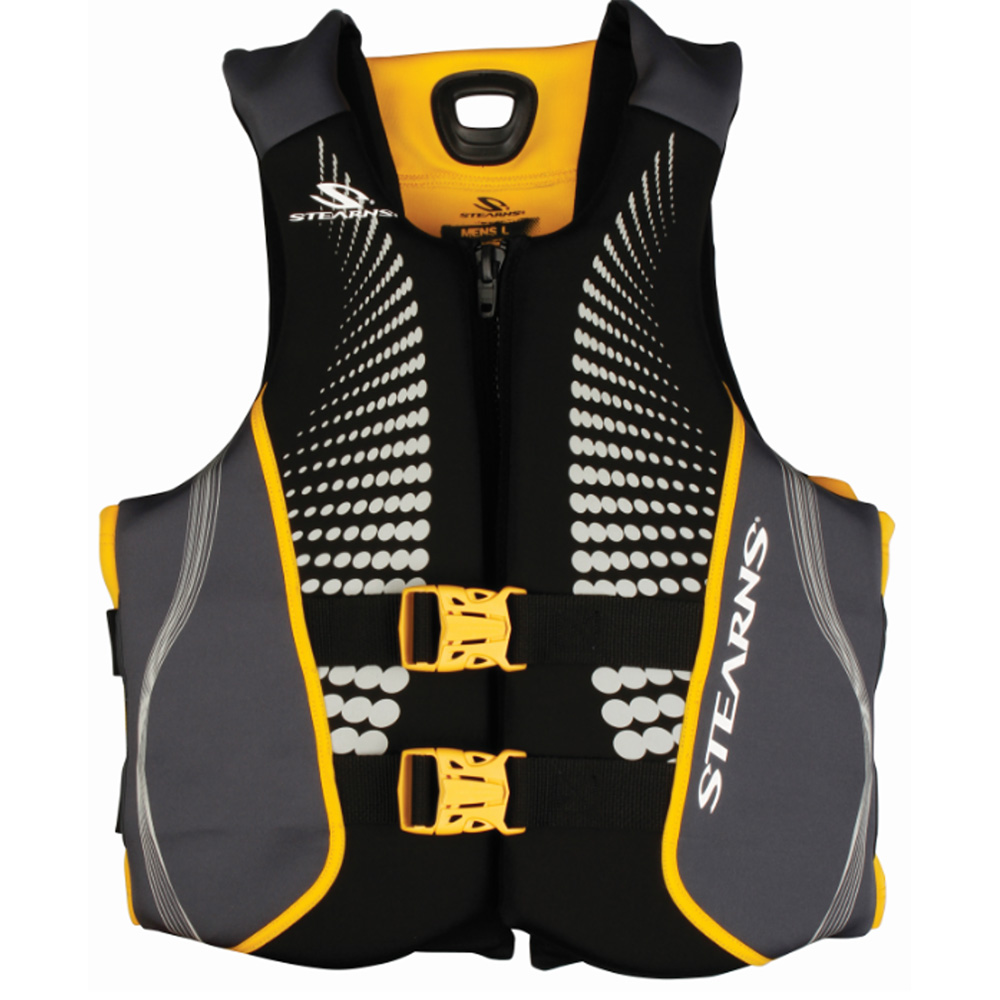 STEARNS ADULT HYDROPRENE LIFE VEST GOLD - LARGE