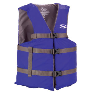 STEARNS ADULT OVERSIZED POLY LIFE JACKET BLUE