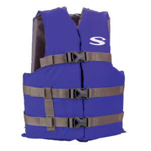 STEARNS ADULT UNIVERSAL POLY LIFE JACKET BLUE