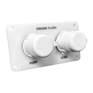 FLUSHMASTER FLUSH PORT REROUTE DUAL OUTLET, WHITE ACRYLIC