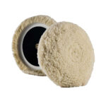 LAKE COUNTRY CURVED EDGE WHITE TWISTED 100% WOOL PAD