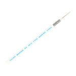 PACER RG59U COAX CABLE SOLID CCSTEEL COND BC BRAID WHT